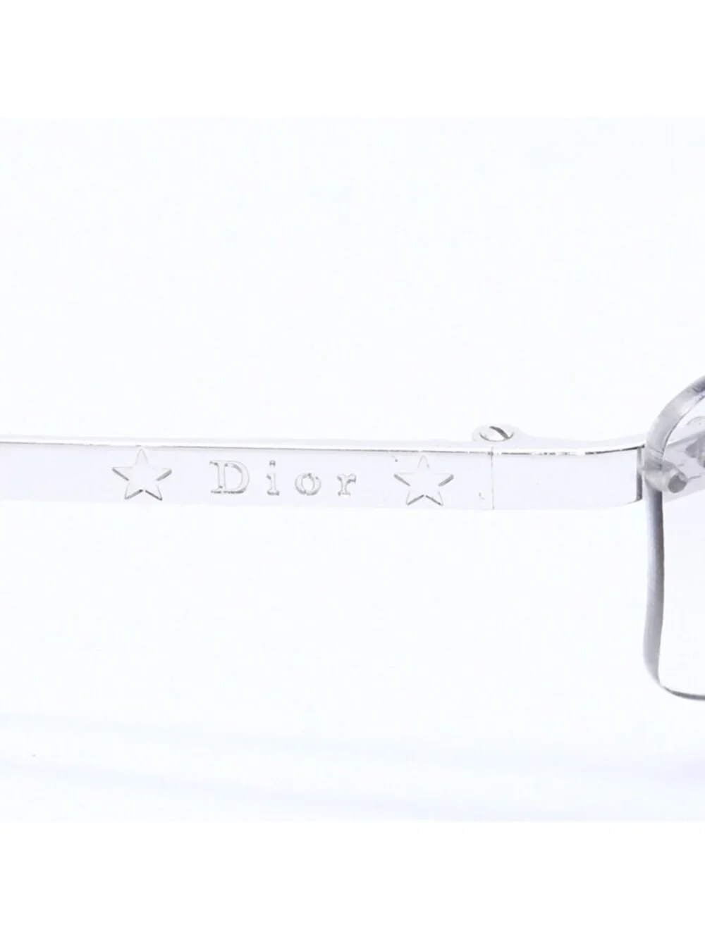 Dior Minipop Rimless Sunglasses Gray Silver Eyewear